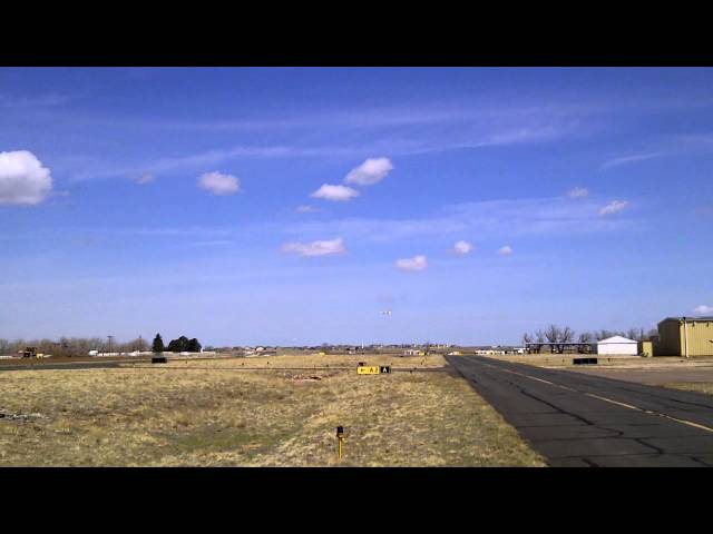 N310RL Cessna 310 landing runway 15 KFLY Meadowlake Colorado