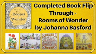 Completed Book Flip Through  Rooms of Wonder by Johanna Basford