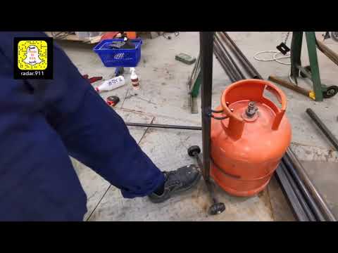 شرح صنع حامل اسطوانة غاز لمن يعاني من الالم الظهر او صعود او نزول الدرج الجزء الاول 