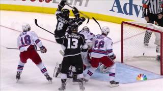 Doughty dekes between his legs to score