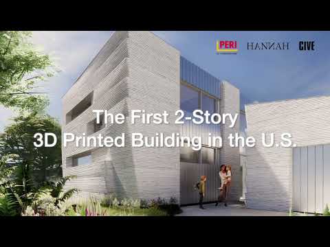 First 2 story 3D printed home in the US: Teaser