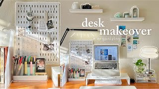 aesthetic desk makeover☁️💻 pinterest inspired, organization, & unboxing! ft. affordable