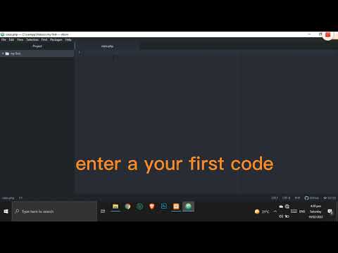 My first PHP Program |How To run PHP Program in Xampp |Saadullahsultan