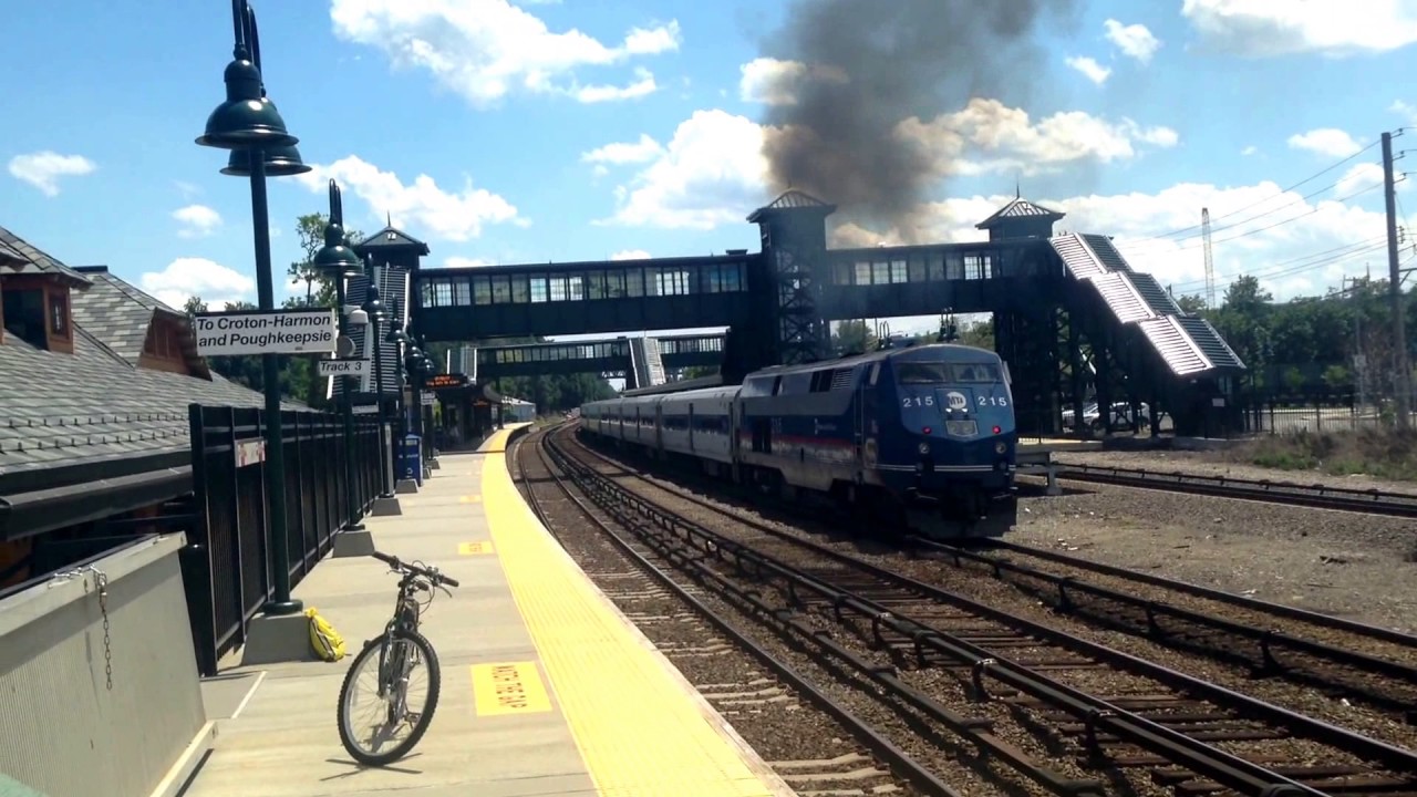 Early July MetroNorth and Amtrak trains at Ossining & Tarrytown YouTube
