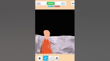 Drawing realistic vector on the moon 🌙🩳