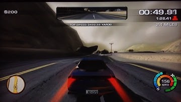 NFS: The Run (Wii) - Beginner - Death Valley (Speed Run) | Mazda RX-7 RZ