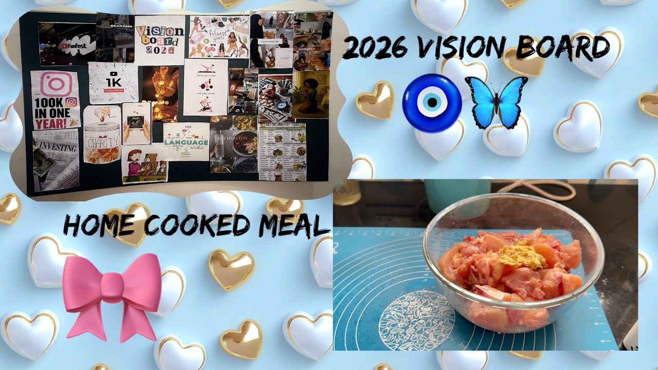 2026 Vision board 🎀 house cleaning cooking meal 🍛 #cookingmeat #nonvegrecipe #morningroutine #Vilog 