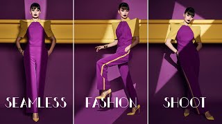 Fashion Shoot | Layering Seamless Backgrounds to Create a Graphic Effect