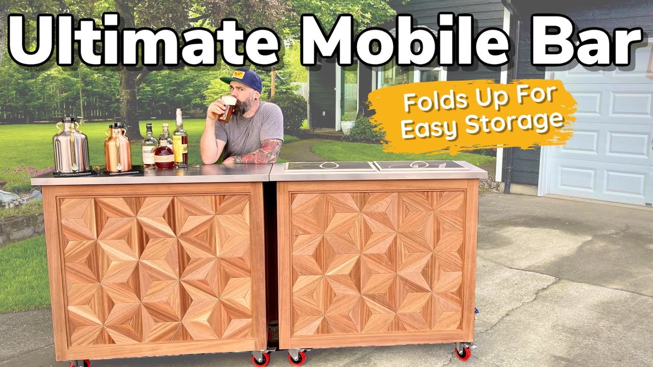 DIY Outdoor Furniture Ideas Ultimate Patio Bar Build YouTube