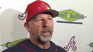 Walt Weiss speaks at Brave Spring Training, touches on Spencer Schwellenbach injury