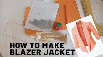 How to Make Blazer Jacket Easy Pattern |DIY Jacket Pattern Making and Illustration| Saliq Mag