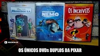 DVDs DUPLOS DE FILMES DA PIXAR