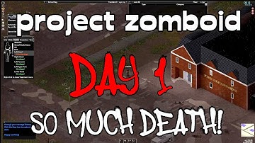 This is what happens when a noob plays Zomboid! | Project zomboid - Day 1