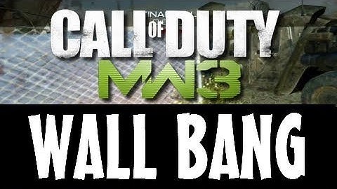 MW3 - Quick Scope Wall Bang