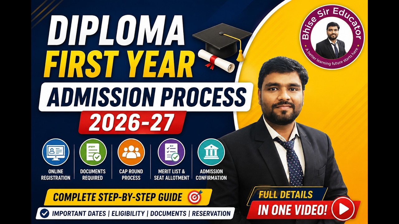 Diploma first year admission process details 2026-27! - YouTube