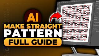 How To Make Straight Pattern in Illustrator (FAST &amp; EASY) | 100% WORKS | NO Yapping, To The Point!