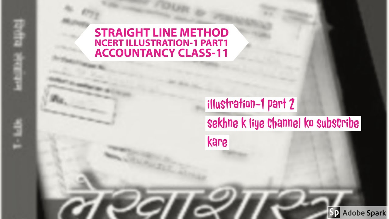 Depreciation illustration1 part1 page 244 NCERT Accountancy class 11