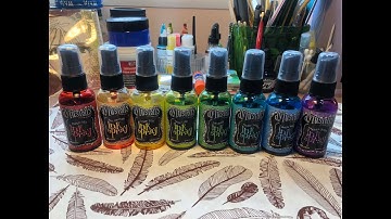 Using Dylusions Ink Spray