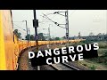 इतनी बड़ी ट्रेन को इतने खतरनाक मोड पर पहले नहीं देखी होगी Longest train moving on Dangerous Curve