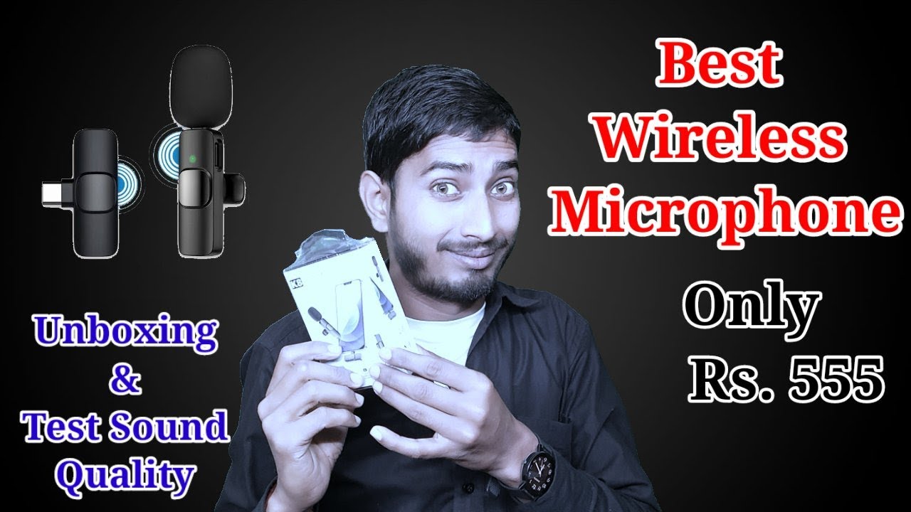 K8 Wireless Microphone Unboxing /Review || K8 mic Sound Testing || #wireless #mic #microphone