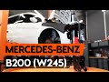 How to change a front shock strut on MERCEDES-BENZ B200 (W245) [TUTORIAL AUTODOC]