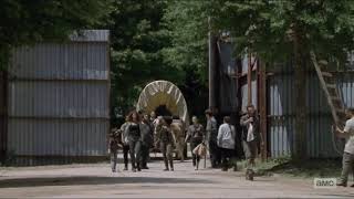 The Walking Dead 9x06 Judith takes Magna's group to Alexandria