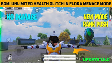 NEW FLORA MENACE MODE TIPS AND TRICKS PUBG MOBILE // NEW GLITCH IN FLORA MENACE MODE BGMI