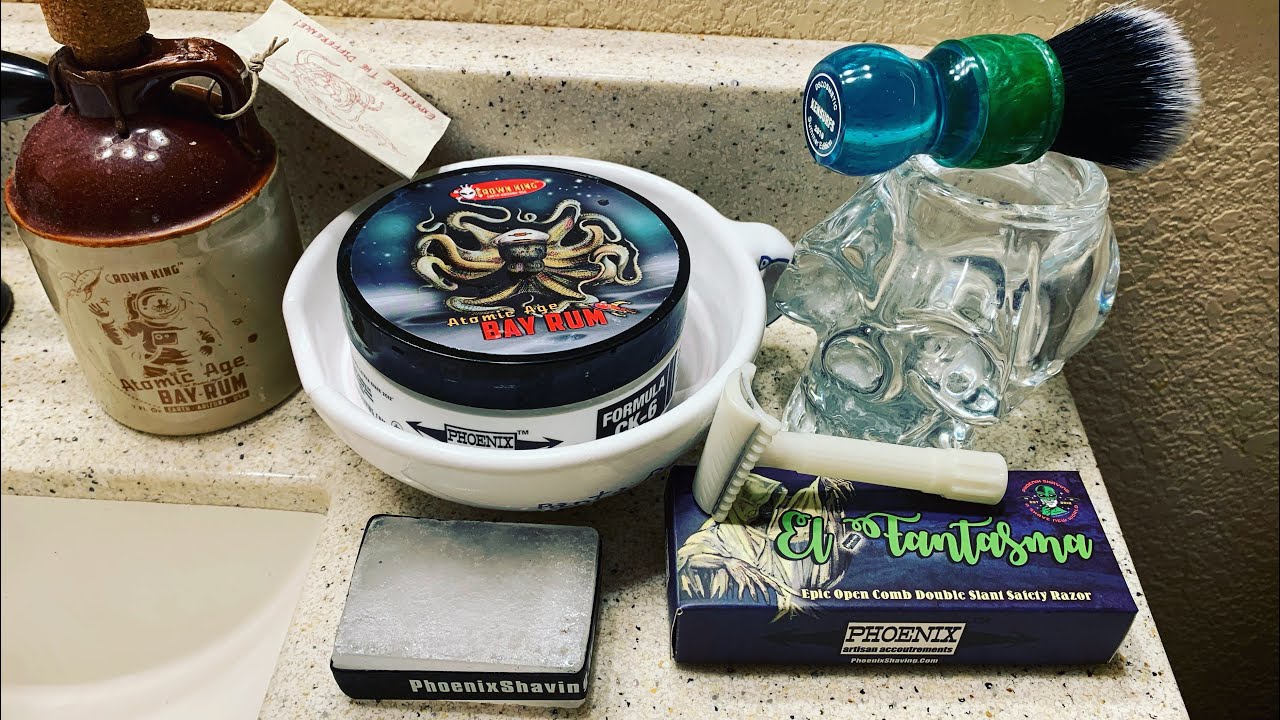 El Fantasma Open Comb, Double Slant Safety Razor from Phoenix