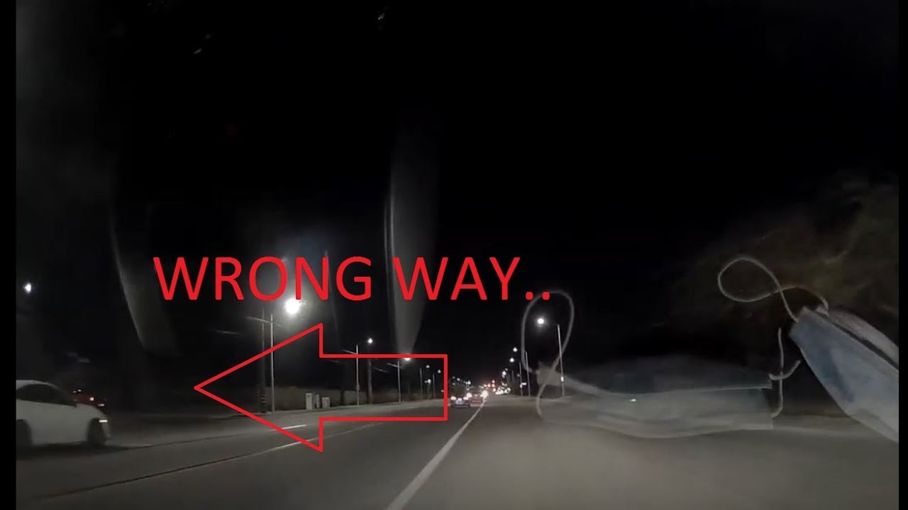 WRONG WAY drunk driver going 80MPH almost causes head on collision(also ...