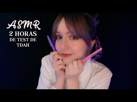 ⭐ASMR Tienes TDAH? 💜 [Sub] 2 Horas de Tests de TDAH para Dormir Bien