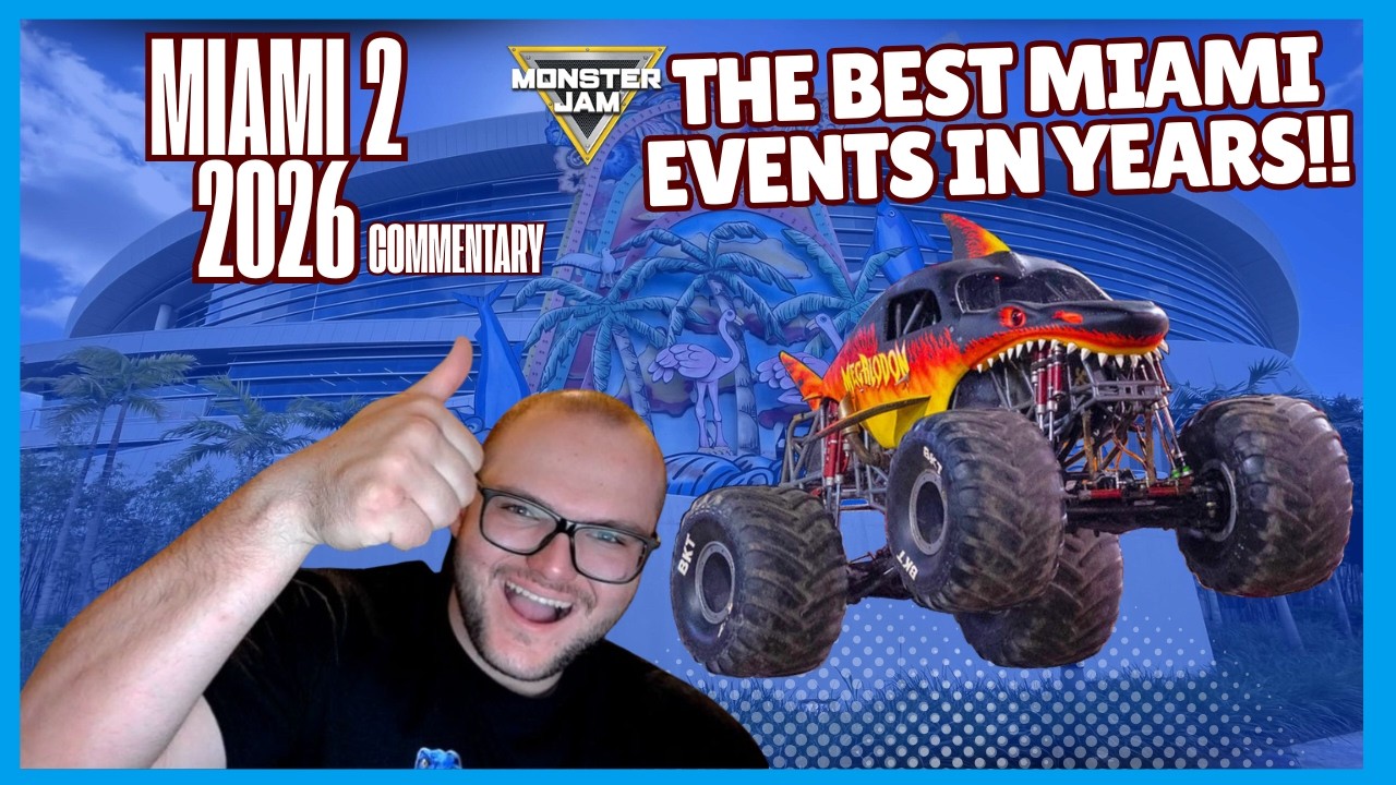 WHAT A FUN WEEKEND IN MIAMI! Monster Jam Miami 2 2026 Commentary