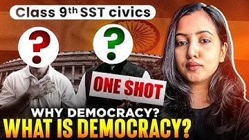 Class 9 Civics WHAT IS DEMOCRACY? WHY DEMOCRACY? | CBSE Class 9 Exam | SHUBHAM PATHAK #socialscience
