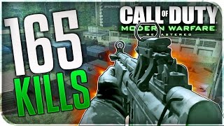 INSANE 165 KILL ON MODERN WARFARE REMASTERED! WORLD'S FIRST 100+ IN MWR (MWR SERVERS ONLINE EARLY)