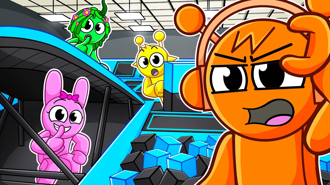 EXTREME HIDE & SEEK IN TRAMPOLINE PARK! - YouTube