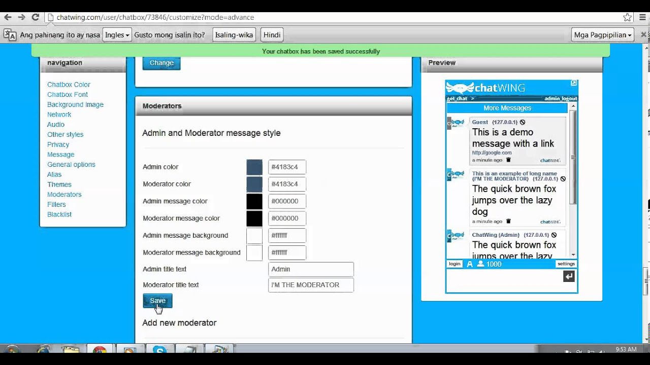 How to change 'Moderator title text' live chat - YouTube