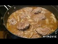 SMOTHERED BEEF SIRLOIN &ONIONS