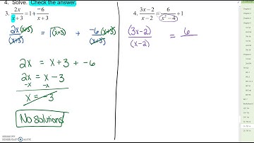 7.5 Solve Rational Equations