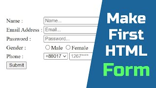 How To Make First Html Form In Html Easy Webcode