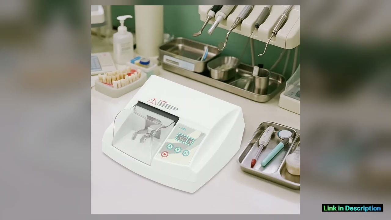 35W Dental Amalgamator Silver Amalgam Machine WhisperQuiet and Adjustable Speed ModeHigh Security
