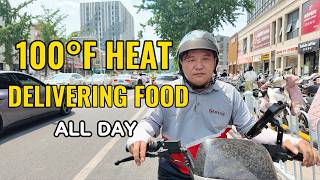 Surviving 100°F in China: A Day as a Food Delivery Rider | Real Life In China