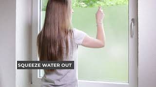 HOW TO apply static cling window film by d-c-fix