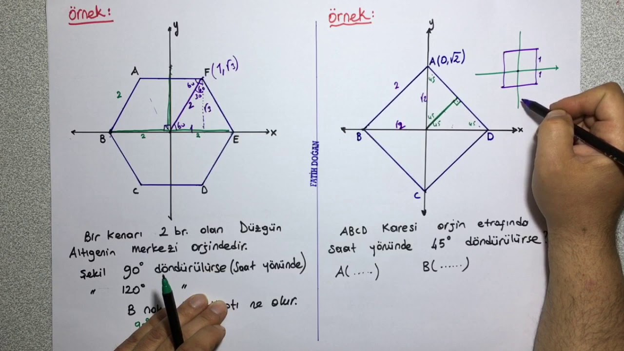 DÖNÜŞÜMLER - Dönme ve Öteleme