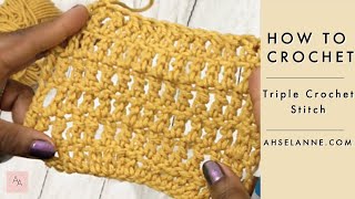 Triple Crochet Stitch| How to Crochet Triple Crochet
