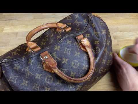 Vintage Louis Vuitton Speedy Leder reinigen und pflegen (2/5), how to