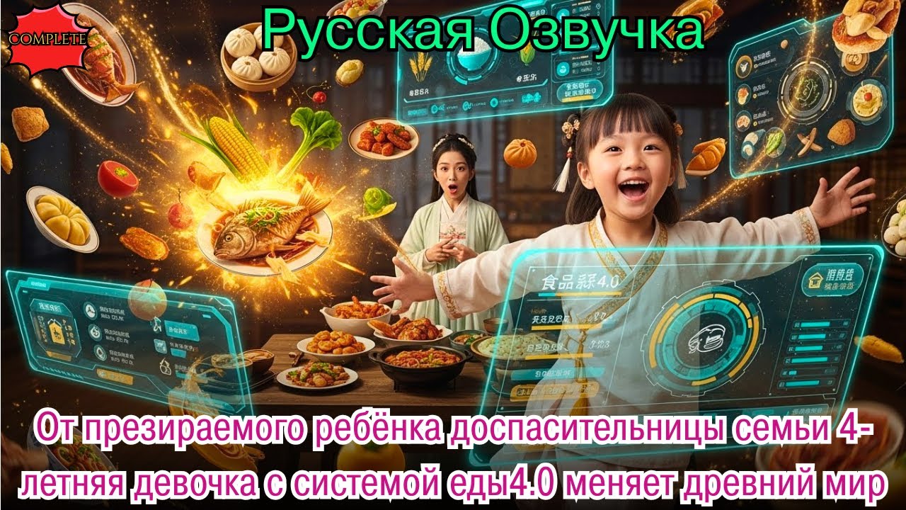 От презираемого ребёнка доспасительницы семьи 4-летняя девочка с системой еды4.0 меняет древний мир
