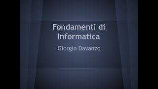 Fondamenti di Informatica - P04 Introduzione a Java (parte 2) e P05 Variabili (parte 1)