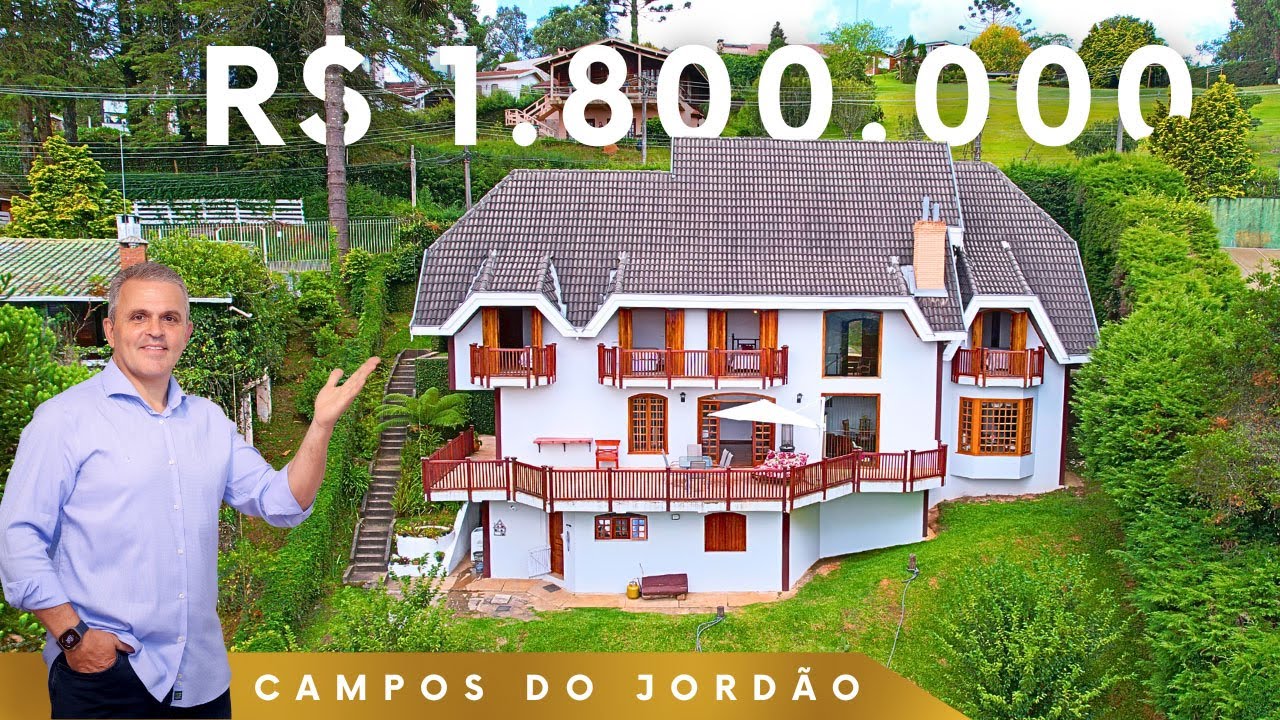 Seu Refúgio no Campo: Conheça Esta Casa Espetacular em Campos do Jordão!