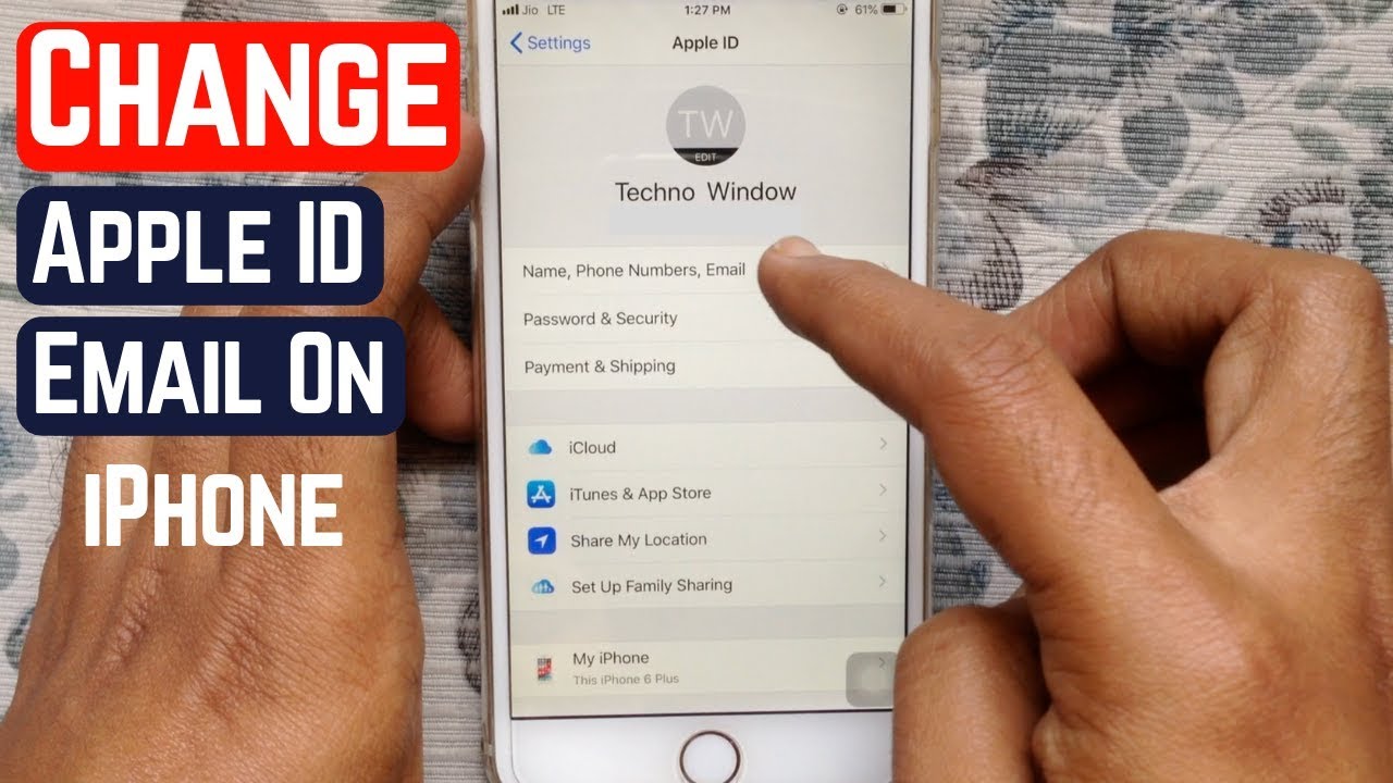 how-to-change-apple-id-email-address-on-iphone-youtube