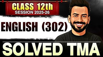 Nios Class 12th English (302) Solved TMA || Public Exam 2025-26 Solved TMA || NIOS