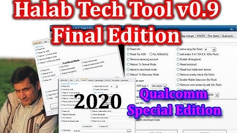 Halab Tech Tool v0.9 | Samsung,Nokia,Htc,Huawei,Xiaomi,Qualcomm Frp and Network Unlock Tool